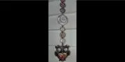 Steampunk Owl Pendant with Gears Car Charm Rear View Mirror Auto Accessory