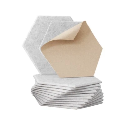 Soundproof Absorption Panel Adhesive Grey,Alpha Acoustic Foam 12pcs 35x30x0.9cm