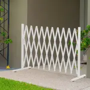 Expandable Fence Gate Garden Security Gates Metal Retractable Indoor Outdoor ...