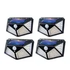 Solar Lights Outdoor 100 LED, 4 Pack Solar Motion Sensor Outdoor Lights with ...