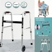 Folding Standard Walker Walking Aid Frame, Height Adjustable Lightweight