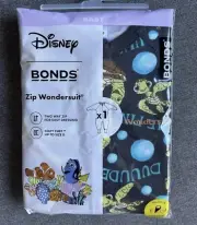 Bonds Size 1 Disney Nemo Squirt Turtle Rare Black Wondersuit BNWT