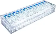 【Made in Japan Crystal abacus Swarovski (SKY BLUE)】 For study, Logical thinking, Concentration Relax Goods, Glitter Stylish Cute
