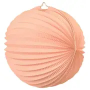 Peach Accordion Paper Lantern Ball