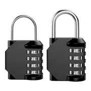 Combination Padlock 4-Digit Outdoor Weatherproof Security School Lock Travel