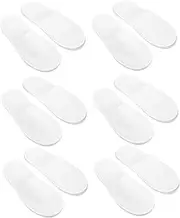 HAKIDZEL Disposable Hotel Breathable Non Shoeless Portable Slipper Socks Men Support Reusable Home Washable Unisex House Hotel Slipper Slippers Hotel Guest Shoes Coral Fleece White