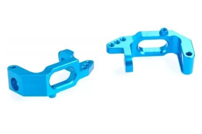 HSP Blue Aluminium Front Hub Carrier 2Pcs