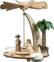 Alexander Taron Christmas- Dregeno Pyramid - Nativity Scene - 7"H x 6.5"W x 6"D