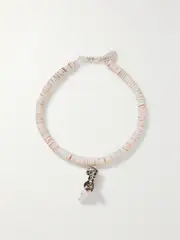 [SANT' ANGELO] SANT' ANGELO - Pronto Silver, Shell, Pearl And Jasper Anklet - Ivory - One size One size Ivory