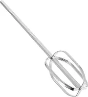 [OKUMEYR] Hand Mixer Attachments Stainless Steel Beaters for Electric Mixers Extended Design for Commercial Use Versatile Drill Interface for Efficient Mixing of Dough and More