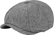 [LERTREE] Unisex Parent-Child Beret Cap Tweed Flat Cap Octagonal Newsboy Gatsby Peaked Cap