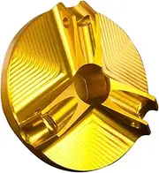 HJQHYLDZ Engine Oil Filler Cap Plug Cover Motorcycle Accessories Compatible With YAMAHA MT-10 2016-2019 MT-10 SP 2017-2019 MT10 MT 10 2018(NO LOGO Gold)