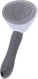 Pet Grooming Tool for Cats Dogs Ergonomic Hair Removal Brush with Release Button Gentle Dematting Rake for Efficient Pet Grooming Cleaning for Cats Dogs