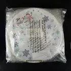 Melamine Giving Plates 12" with Snowmen & Snow Flakes Set of 2 "NEW SEALED PACK"
