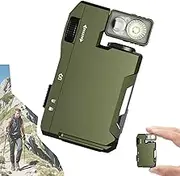 G5 EDC Flashlight, G5 Rechargeable EDC Mini Keychain Flashlight, 400 Lumens, Super Bright 3 Modes Flashlights, Ideal Metal Magnetic Mini Keychain Flashlights for Outdoor, Emergency (Green)