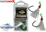 XXX MARINE DIY SNAPPER FISHING RIGS ATTRACTOR 5/0 - SILVER TACKLEWORX TS400S
