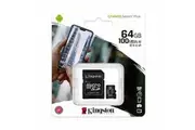 Kingston Canvas Select Plus 64GB Micro SD Card SDXC UHS-I Mobile Phone TF Memory Card 100Mb/s New