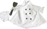 Chef Geese Outfit, Spring Lawn Geese Pet Clothing Set, Cartoon Patio Pet Statue Chef Outfit For Spring, Outdoor, Patio, Lawn