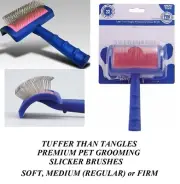SHOW TECH PRO PET Grooming"Tuffer Than Tangles"HAIR COAT LONG PIN SLICKER BRUSH