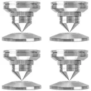 4PCS Adjustable Speaker Turntable Isolation Feet Pad Stainless Steel Stand 280g