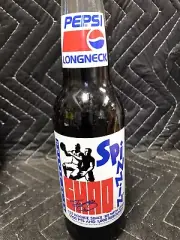 Vintage PEPSI 12 OZ LONGNECK BOTTLE 1992-93 SHAQ SHAQUILLE O'NEAL SPINNIN'