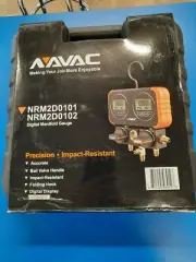 NAVAC - NRM2D0101 - DIGITAL MANIFOLD GAUGE WITH HARD CASE AND HOSES