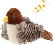 Gigwi Chirping Bird Cat Toys for Indoor Cats, Interactive Cat Toy with Real Elec