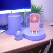 Portable Rechargeable Handheld Mini Pocket Fan Portable USB Fan Phone Stand Pink