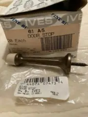 IVES BY SCHLAGE # 61 A5 3" Baseboard Door Stop - BRONZE FINISH - NEW BOX OF 20