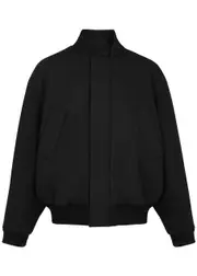 Fear OF God Wool-blend Bomber Jacket - Black - M M