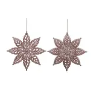 Acrylic Snowflake Pink 1pc 2A 13cm