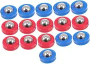GOOHOCHY Shuffleboard Table Accessories Kit 16 Pcs Mini Balls Rolling Beads Football Roll Bead Easy to Use Safe Durable Material