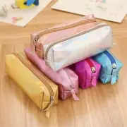 for Girls With Zipper Pencil Case Laser Pencil Bag Stationery Bag Pencil Box