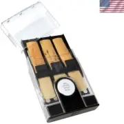 Portable Reed Case for Bb/Eb Clarinet/Soprano/Alto Saxophone with Humidity Disk