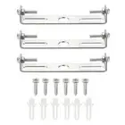 Ceiling Light Plate 90x18x17mm Light Fixture Chandelier Mounting Bracket 3 Set