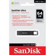 SanDisk Ultra 64GB USB Type-C Flash Drive 3.1 150mbps SDCZ460-064G-G46