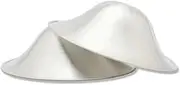 The Original Silver Nursing Cups - Nipple Shields for Nursing Newborn - 100% Pure Silver 999 Carat and Handmade - Nipple Covers Breastfeeding (Regular)