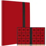 9 Pocket Card Binder360 Pockets Trading Card Holder Book Premium PU Cover Zip