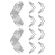 10 Pcs Transparent Corner Code Joint Bracket Fixator Fixed Angle Brackets Brace