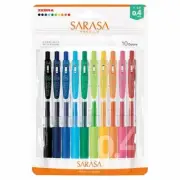 ZEBRA Gel Ballpoint Pen Sarasa Clip 0.4mm 10colorset