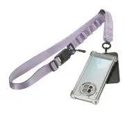 Adjustable Universal Cell Phone Lanyard with Patch Magnetic Buckle, Purple