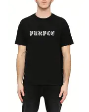 Purple Brand Textured Inside Out Logo Tee