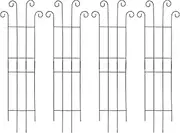 Metal Trellis,Rustproof Sturdy Garden Arch Trellis | Tall Vertical Stand Support for Pea Bean Cucumber Grape Vegetables Gardening Outside