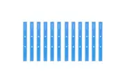 2x 6pc Colourhide 30cm Bindermate Ruler For Ring Binder Arch Files Classic Blue