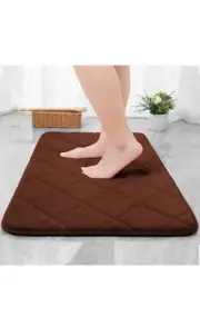 Memory Foam Bath Mat Large Size 31.5 by 19.8 Inches Comfortable Soft Super Wa...
