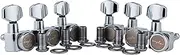 [guyker] 6 In-line Guitar Locking Tuners – 1:18 Locking Tuning Key Pegs Tuners – Chrome