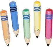 Blow up Pencil Balloon Set Jumbo Inflatable Crayons Decorative School Supplies for Boys and Girls Back to School Hanging Decorations