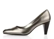 ECCO Coventry Womens Buffed Platinum Leather Slip On Pointy Toe Pumps Size 41