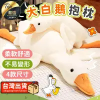 在飛比找PChome24h購物優惠-【50cm】大白鵝抱枕 抱枕 白鵝娃娃 睡覺抱枕 鵝娃娃 H