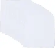 [Hat Shark] 100% Cotton Bandanas, Plain Solid White, Bulk Pack, For Handkerchief, Tie Dye, Headband, Head Wrap